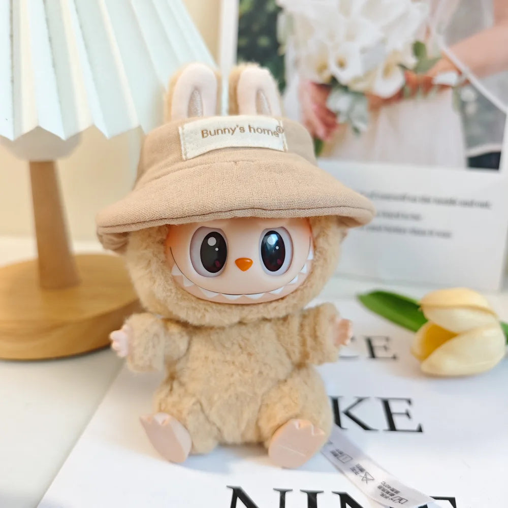The Monster Labubu Outfit Sports Suit Canvas Shoes Hat