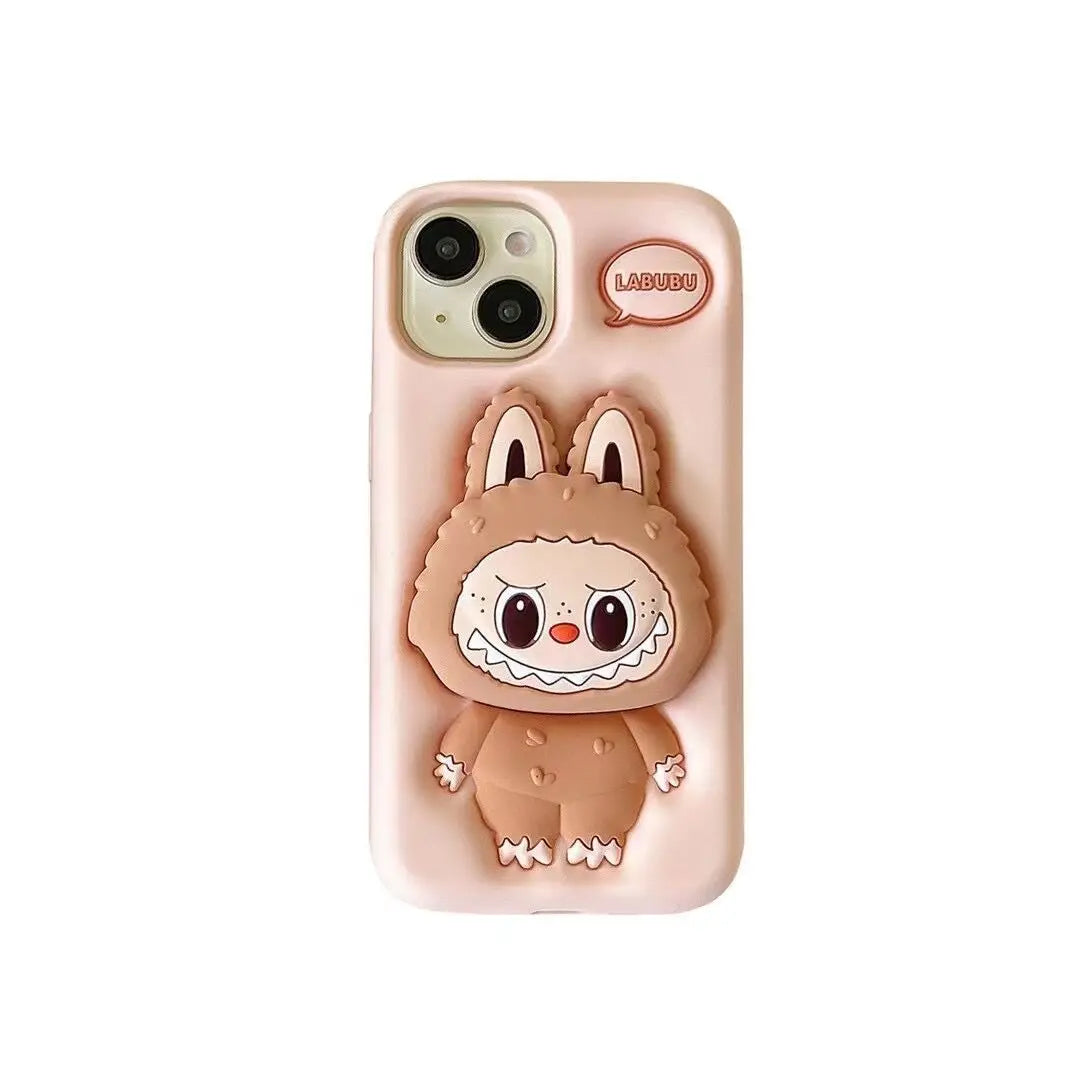 Cute Monster Doll Phone Case Cover for iPhone 11, 12, 13, 14, 15, 16, Pro & Pro Max Shockproof Case