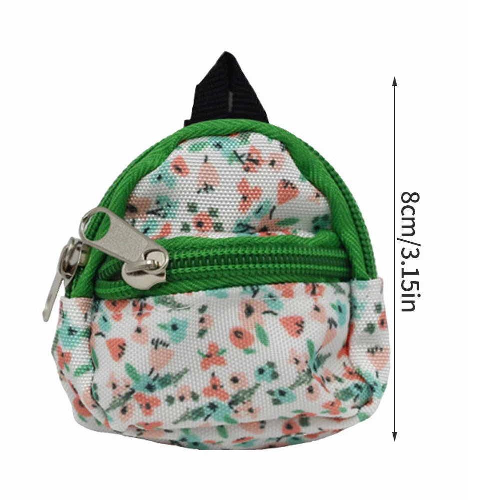 Labu bu Doll Canvas Backpack Simulation Pet Bag for 15/17cm Dolls