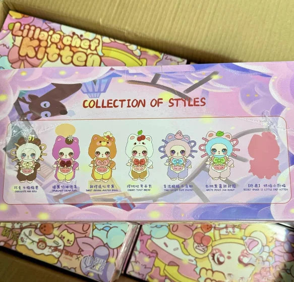 Liila's Lucky Cat V4 Sweet Treats Chef Kitten Series Plush Blind Box