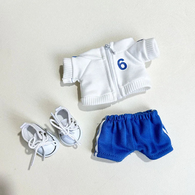 The Monster Labubu Outfit Sports Suit Canvas Shoes Hat