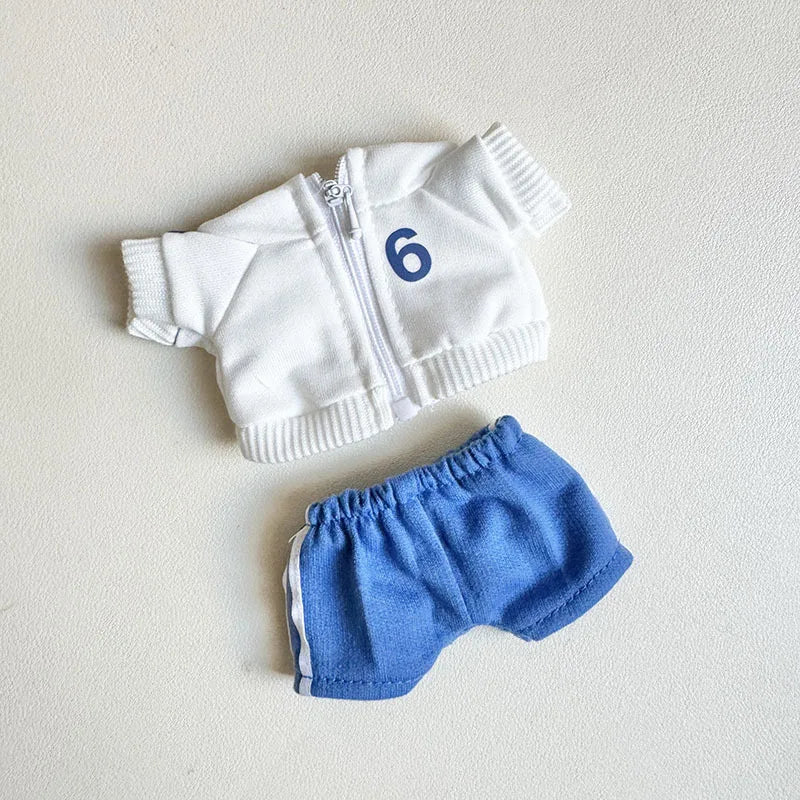 The Monster Labubu Outfit Sports Suit Canvas Shoes Hat