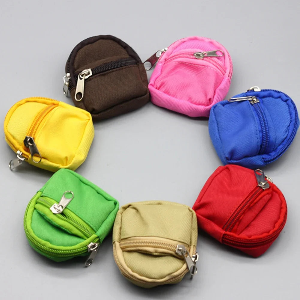 Labu bu Doll Canvas Backpack Simulation Pet Bag for 15/17cm Dolls