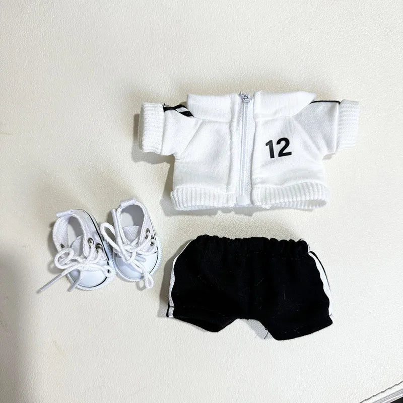 The Monster Labubu Outfit Sports Suit Canvas Shoes Hat