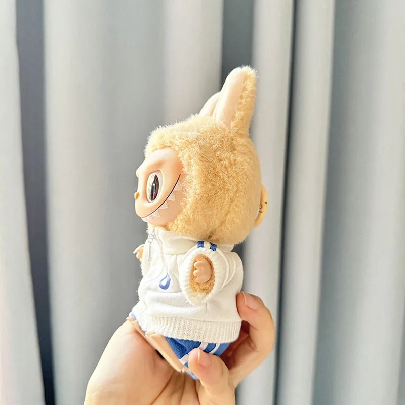 The Monster Labubu Outfit Sports Suit Canvas Shoes Hat