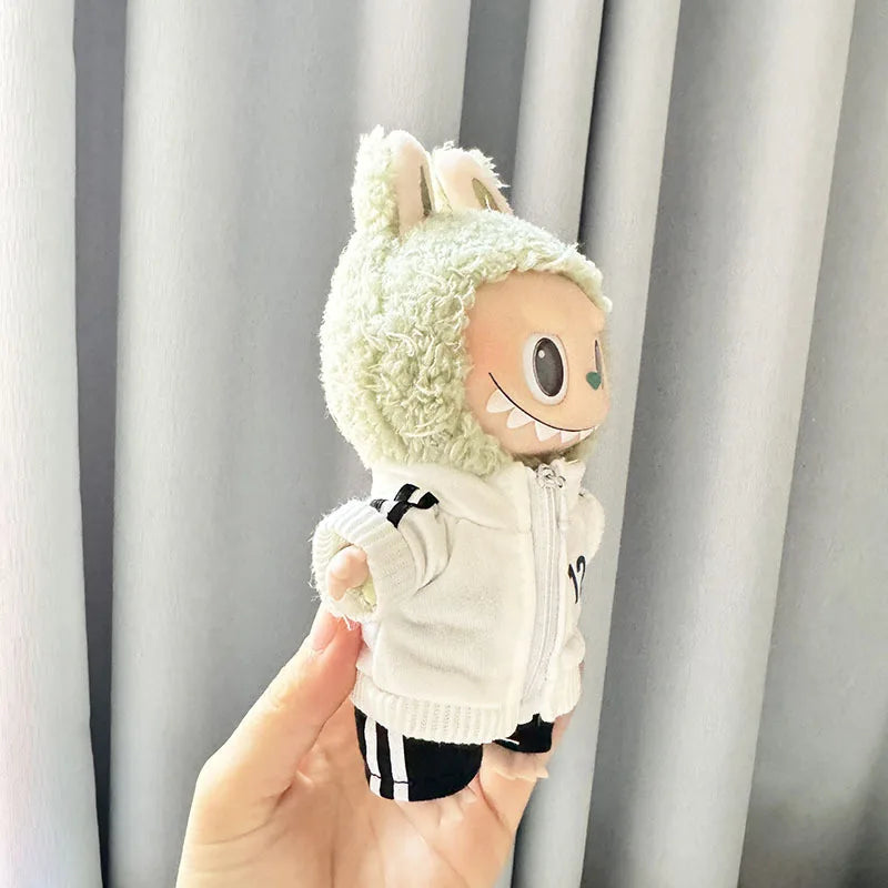 The Monster Labubu Outfit Sports Suit Canvas Shoes Hat