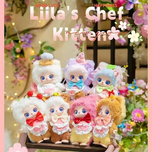 Liila's Lucky Cat V4 Sweet Treats Chef Kitten Series Plush Blind Box