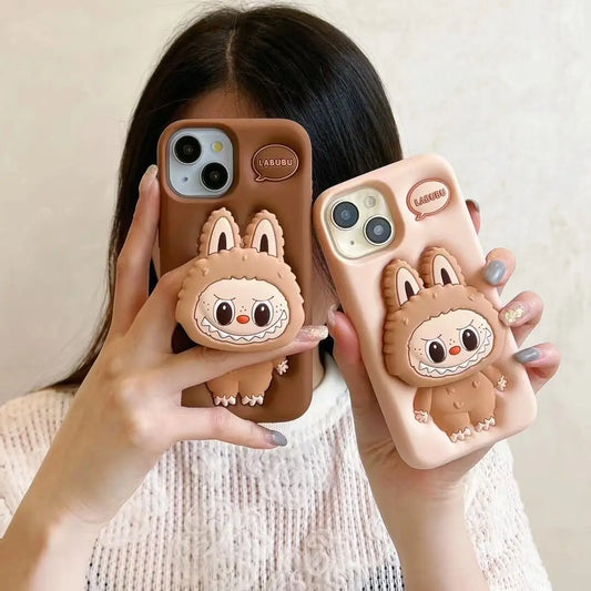 Cute Monster Doll Phone Case Cover for iPhone 11, 12, 13, 14, 15, 16, Pro & Pro Max Shockproof Case